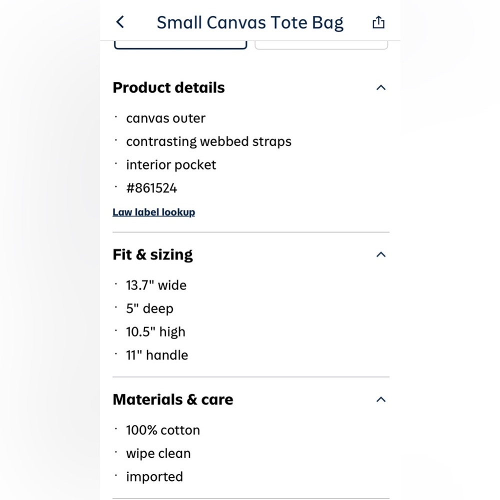 Old Navy Large and Small Canvas Totes - Picture 8 of 9